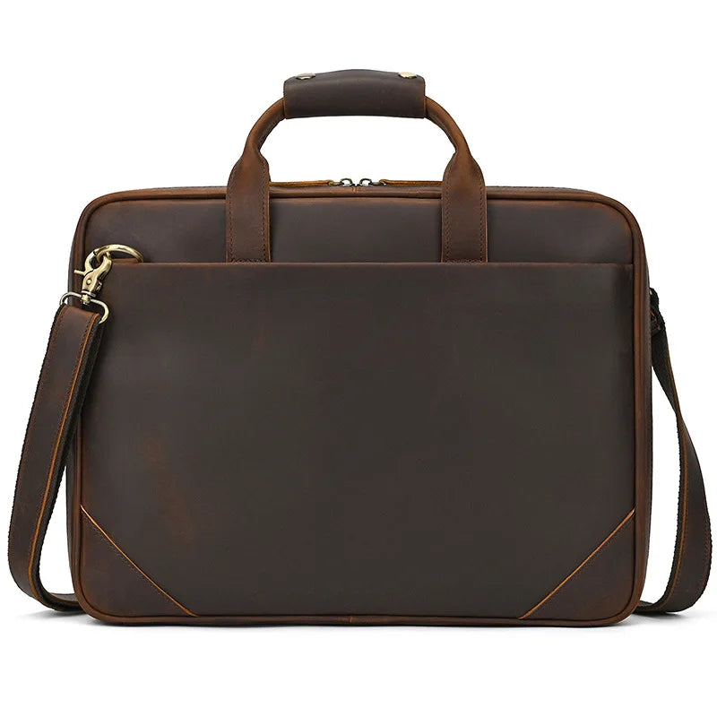 VALCORT™ Men's Genuine Leather Executive Briefcase