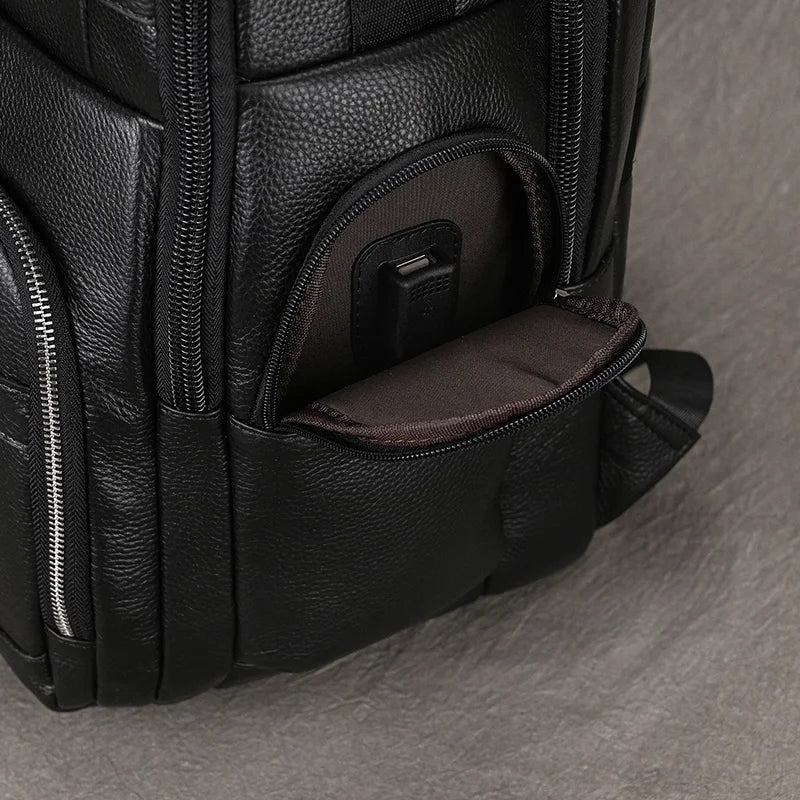 CORVANOR™ Genuine Leather 17" Laptop Backpack