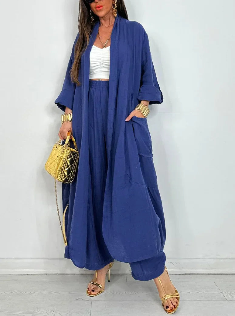 SYNOVEL™ Cardigan Pant Set