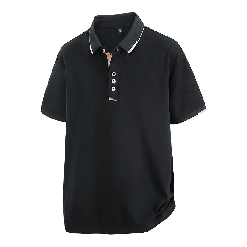 TALVARO™ Plus Size Short Sleeve Polo Shirt