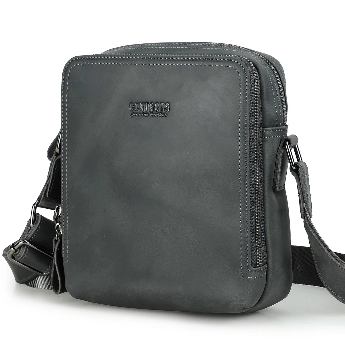 Vindex Leather Crossbody Bag