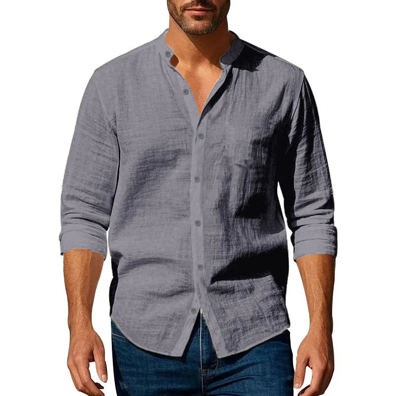 JAVERN™ Short Sleeve Linen Shirt