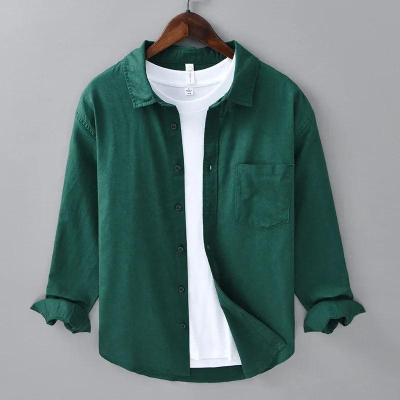 CORVINOR™ Cotton and Linen Shirt