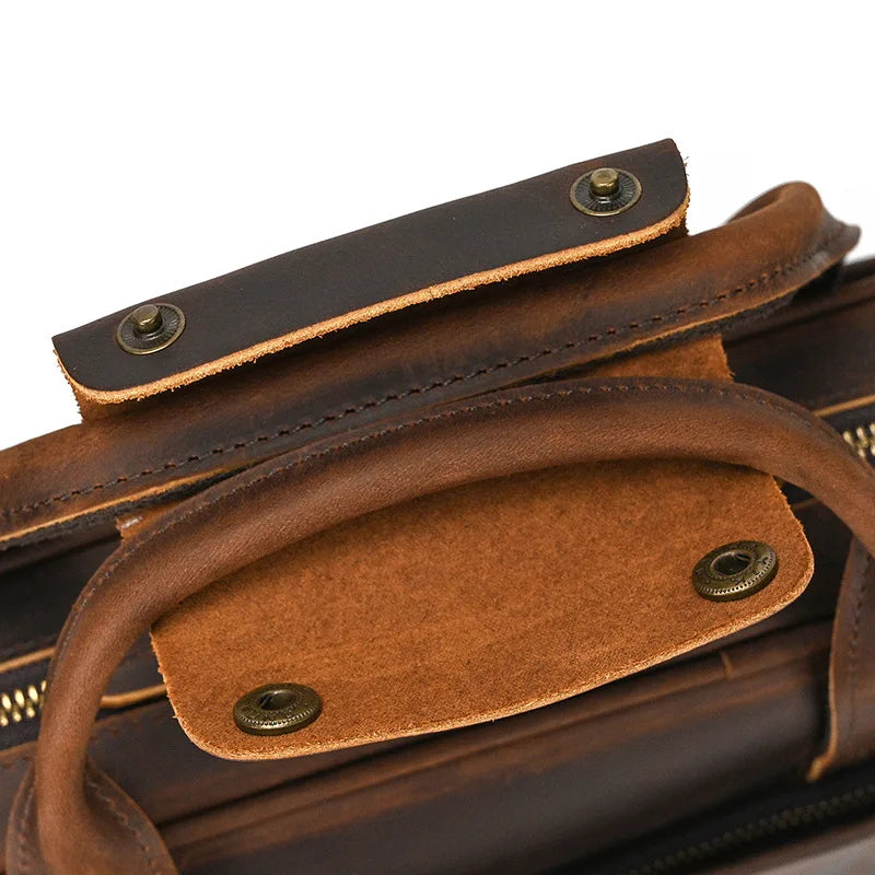 VALCORT™ Men's Genuine Leather Executive Briefcase