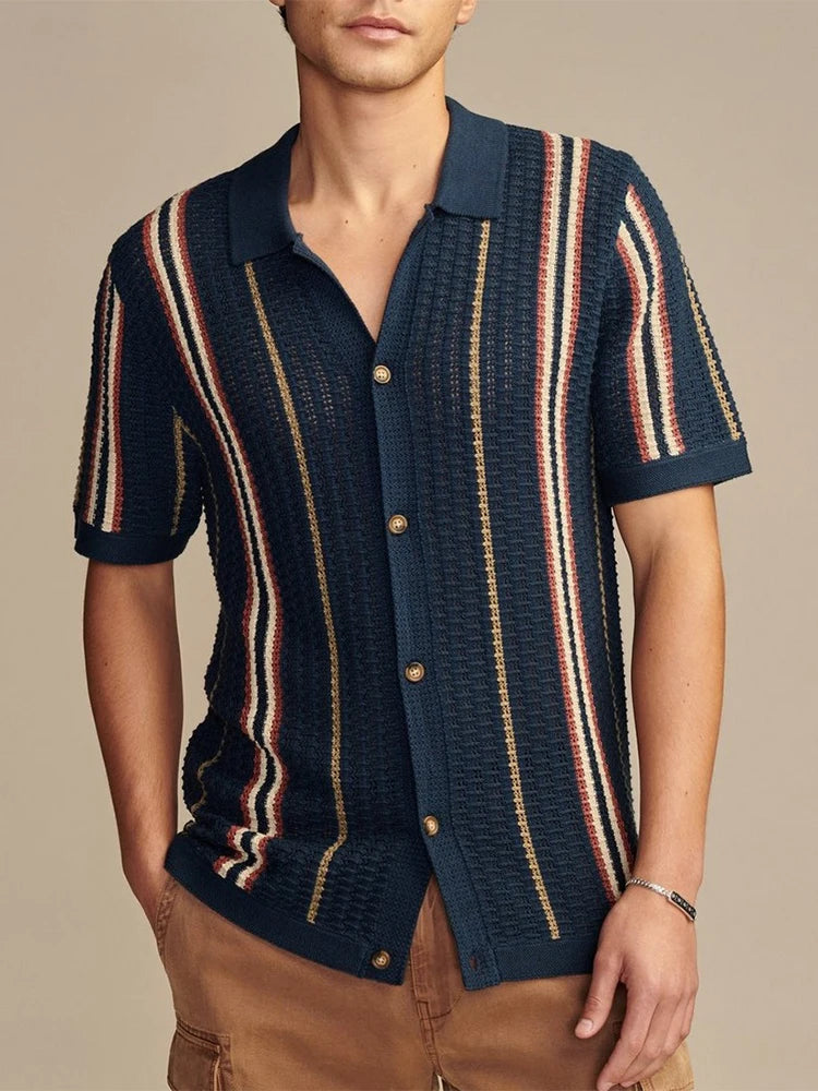 FERLONI™ Casual Striped Shirt