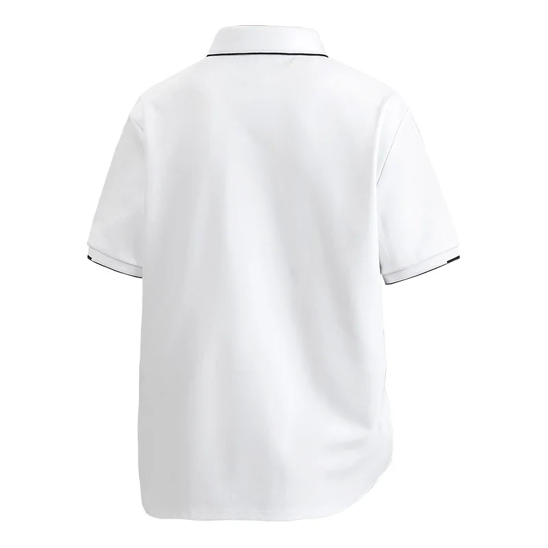TALVARO™ Plus Size Short Sleeve Polo Shirt