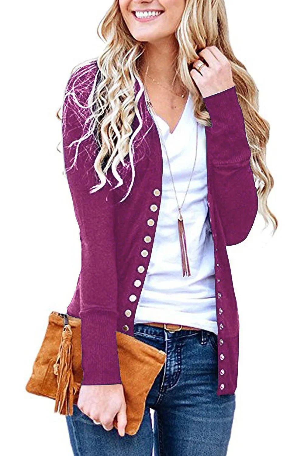 OREVINA™ V-Neck Cardigan