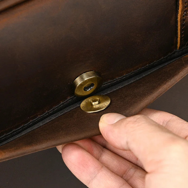 VALCORT™ Men's Genuine Leather Executive Briefcase