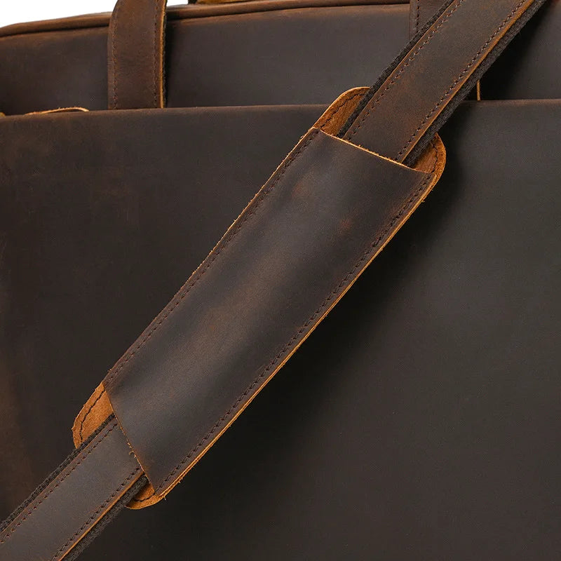 VALCORT™ Men's Genuine Leather Executive Briefcase