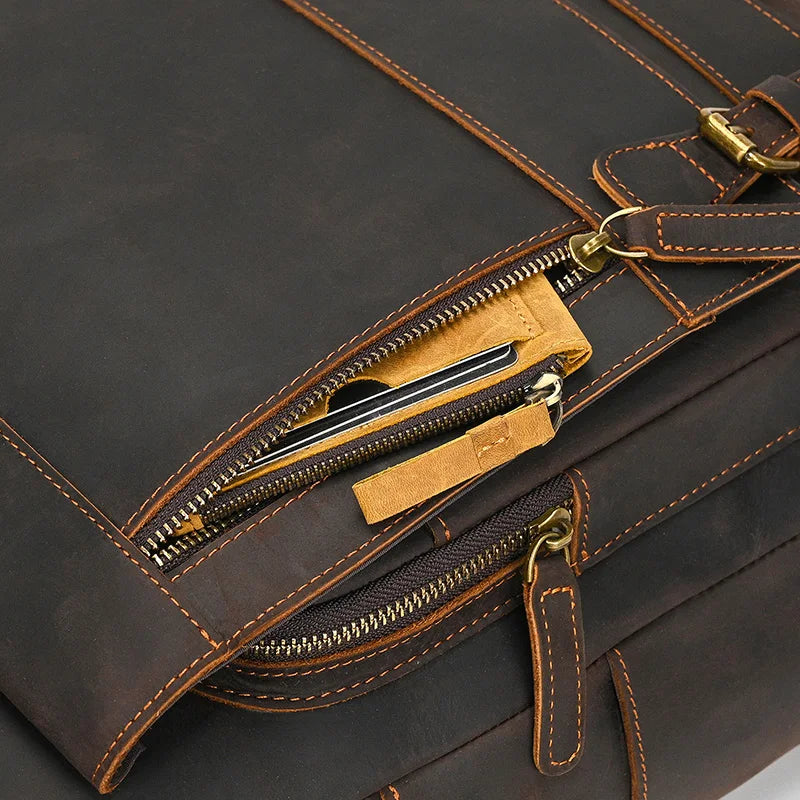 Seyric ™ Leather Laptop Backpack