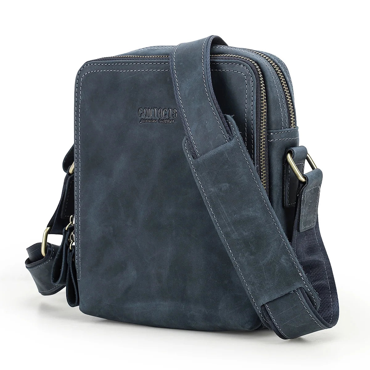 Vindex Leather Crossbody Bag
