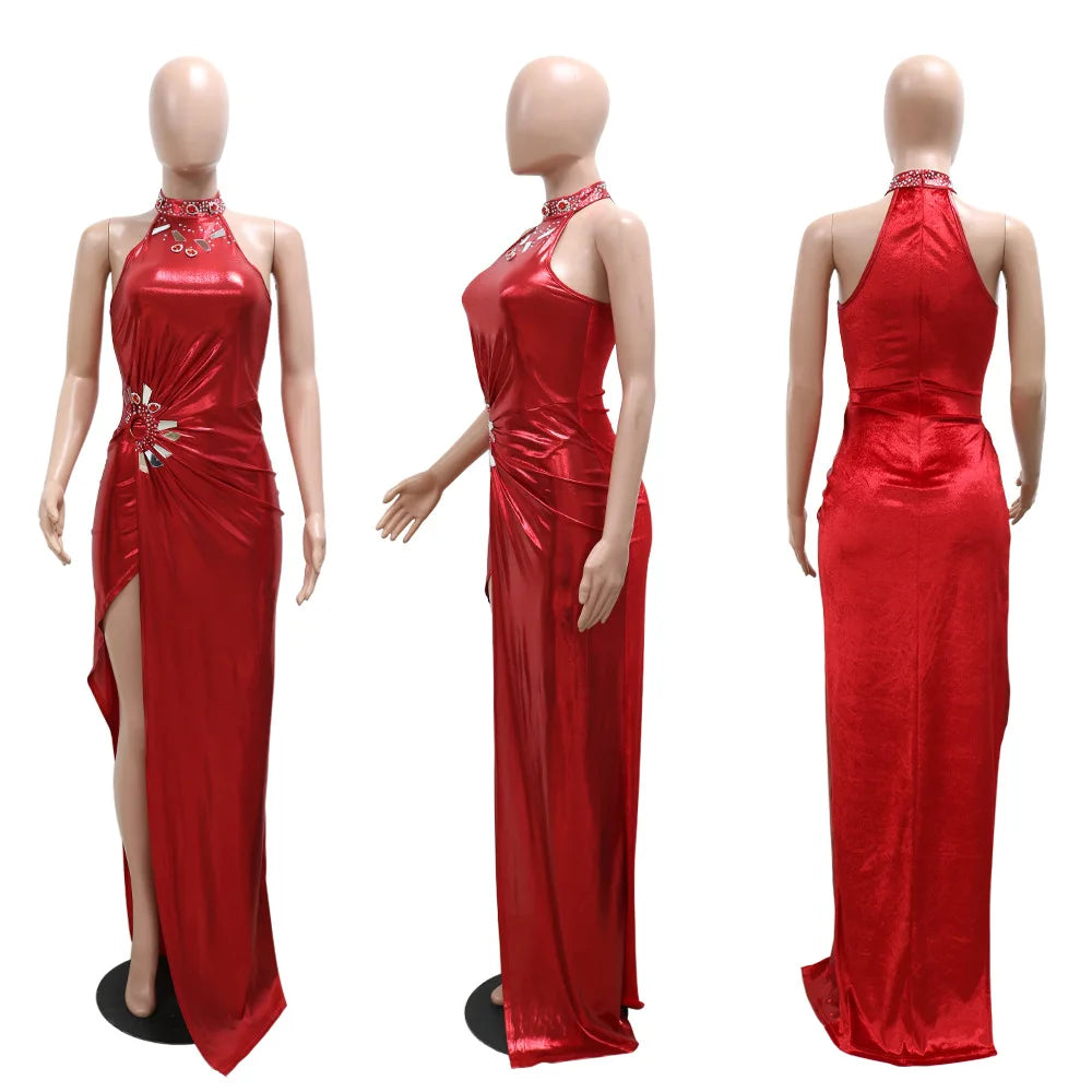 Aveline Grace™ Sleeveless Slit Maxi Dress