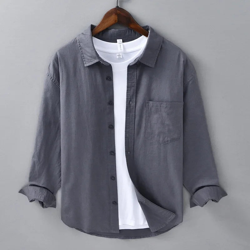 CORVINOR™ Cotton and Linen Shirt