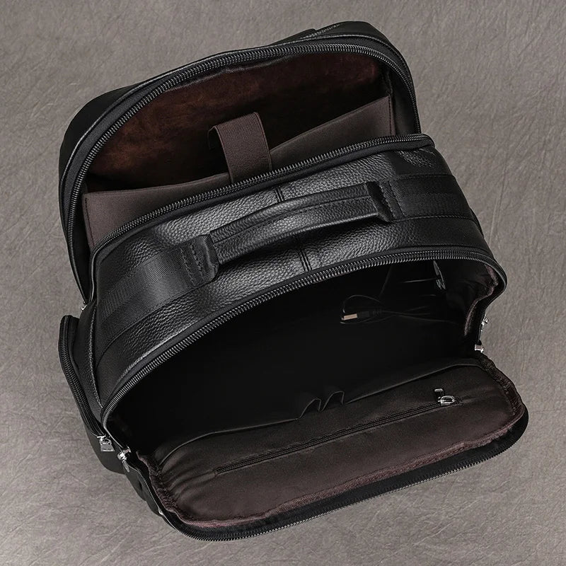 CORVANOR™ Genuine Leather 17" Laptop Backpack