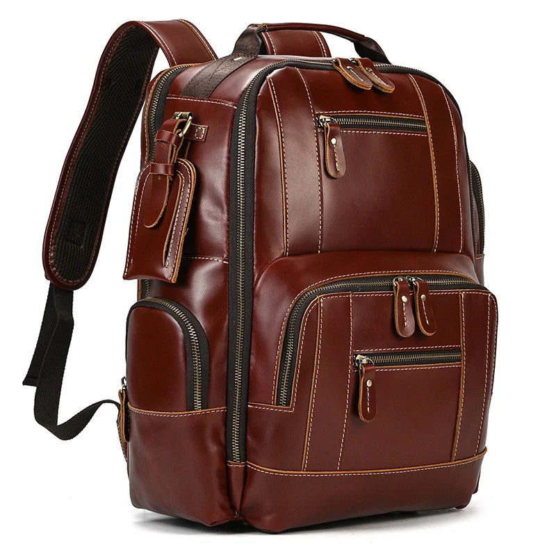 Kaelor™  Retro Leather Multi-Function Backpack