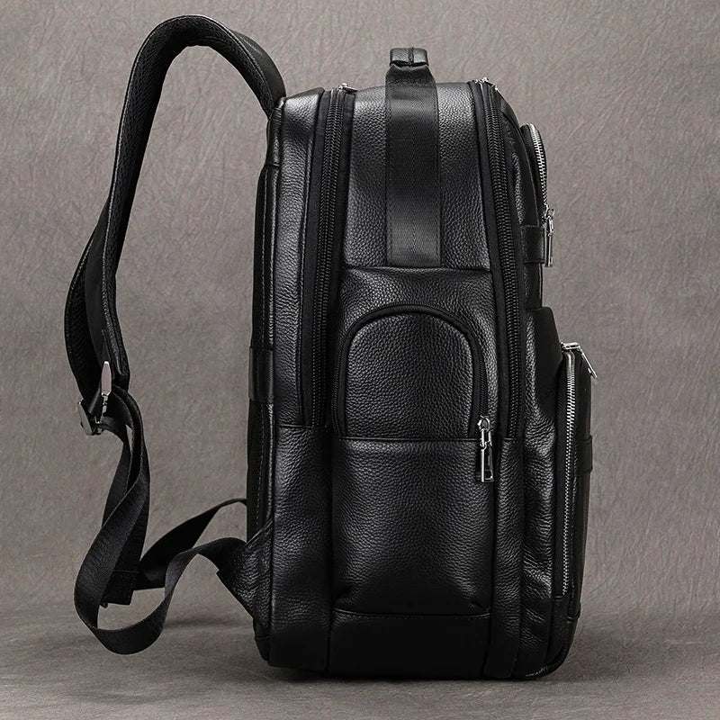 CORVANOR™ Genuine Leather 17" Laptop Backpack