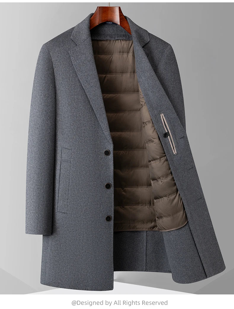 DRAEVYN™ Wool Long Coat