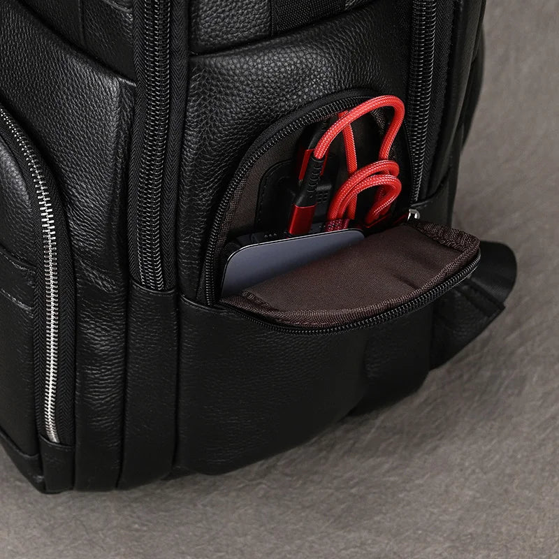 CORVANOR™ Genuine Leather 17" Laptop Backpack