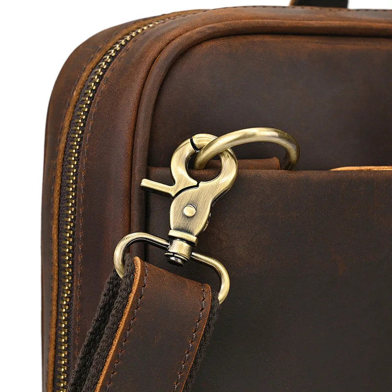 VALCORT™ Men's Genuine Leather Executive Briefcase