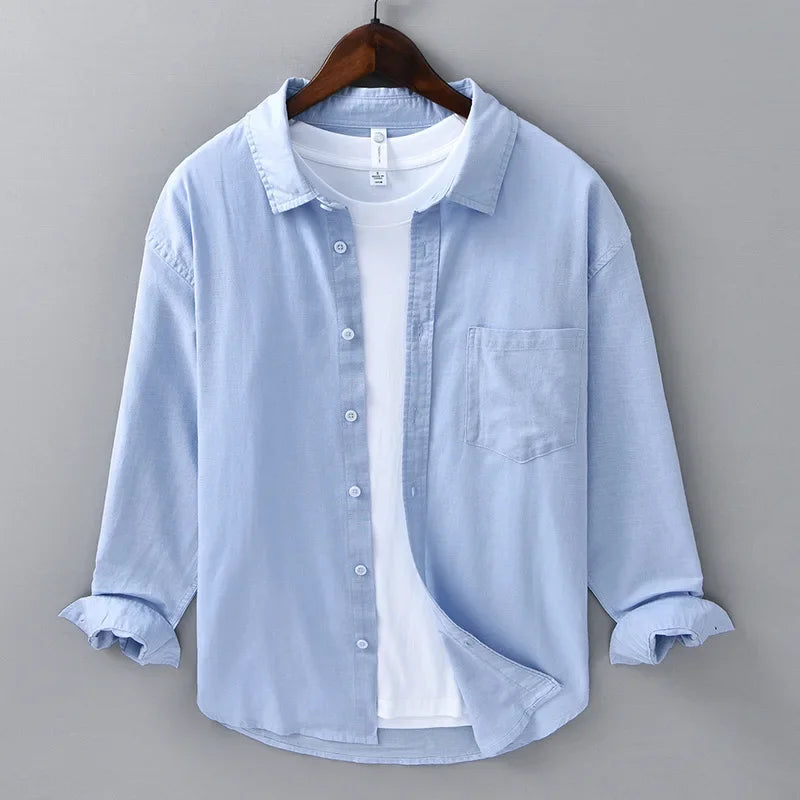 CORVINOR™ Cotton and Linen Shirt