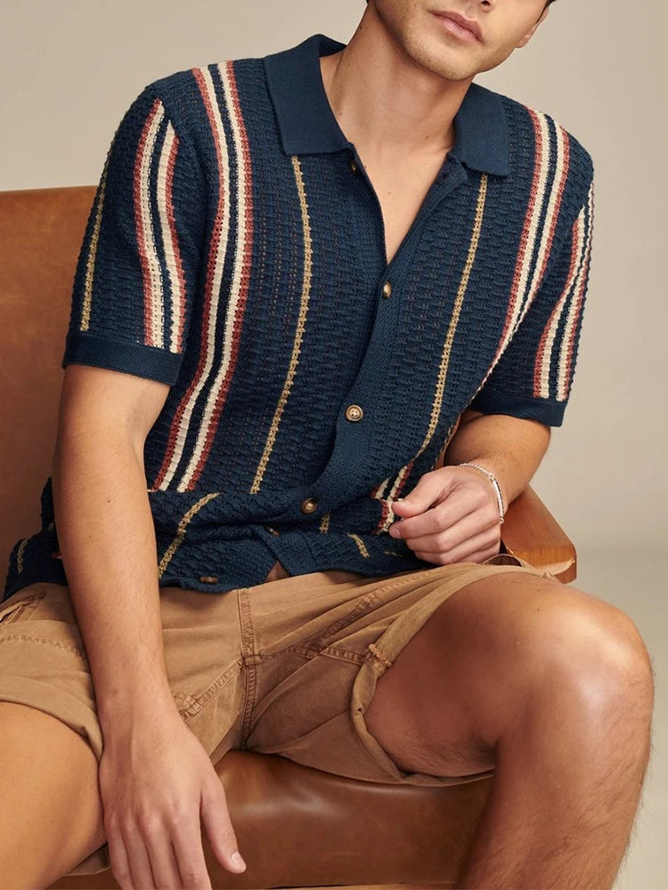 FERLONI™ Casual Striped Shirt