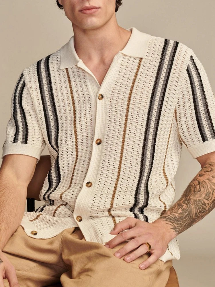 FERLONI™ Casual Striped Shirt
