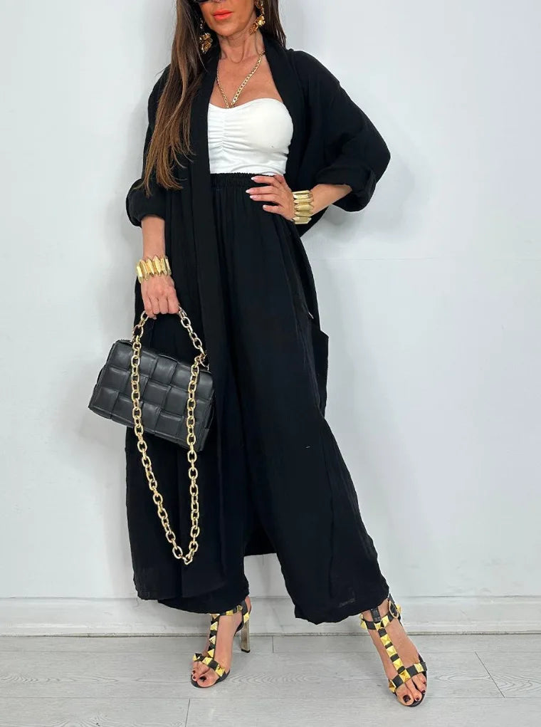 SYNOVEL™ Cardigan Pant Set
