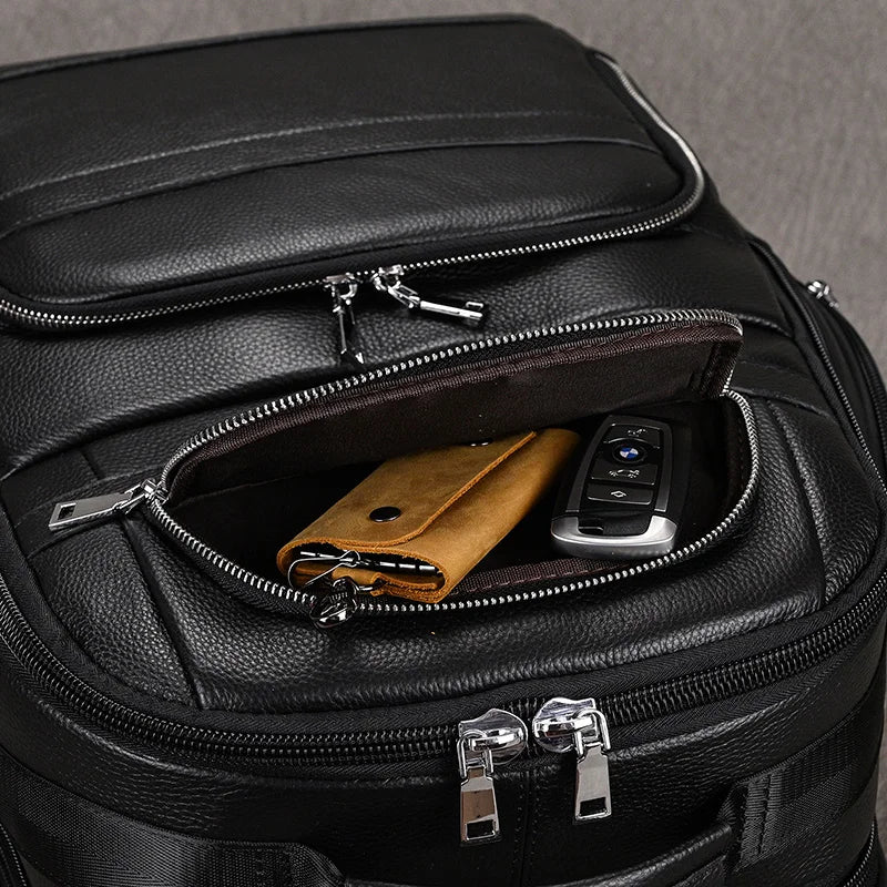 CORVANOR™ Genuine Leather 17" Laptop Backpack