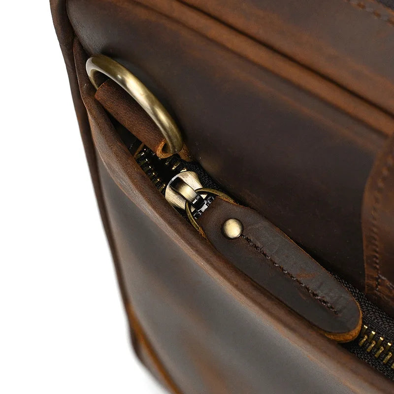 VALCORT™ Men's Genuine Leather Executive Briefcase