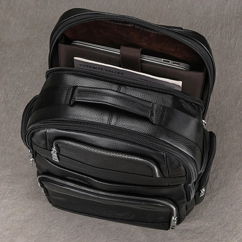CORVANOR™ Genuine Leather 17" Laptop Backpack