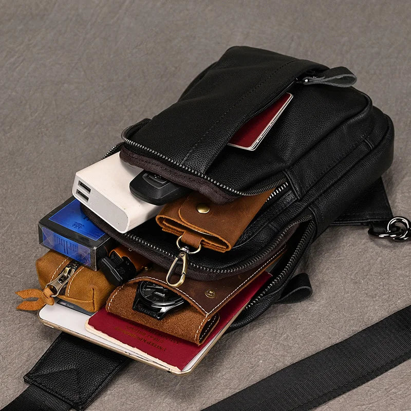 Thalon ™ Leather Crossbody Bag