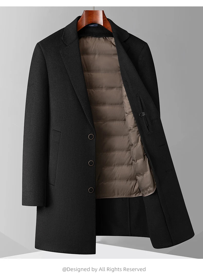 DRAEVYN™ Wool Long Coat