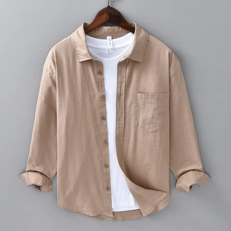 CORVINOR™ Cotton and Linen Shirt