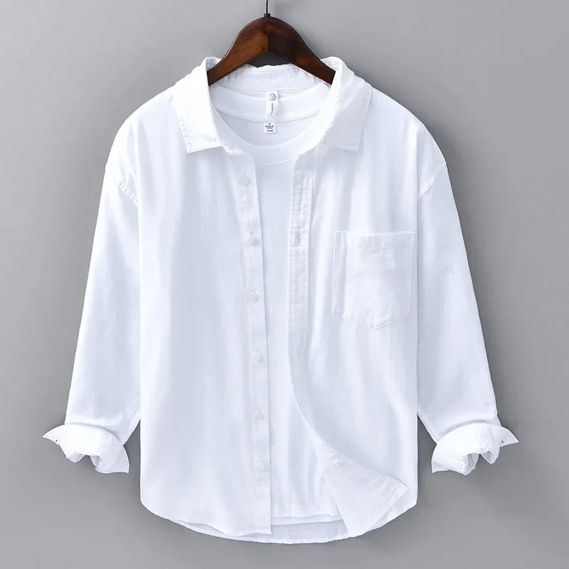 CORVINOR™ Cotton and Linen Shirt