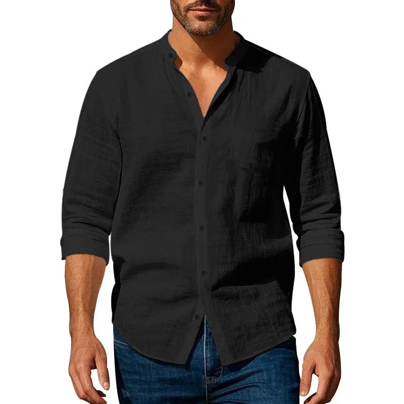 JAVERN™ Short Sleeve Linen Shirt