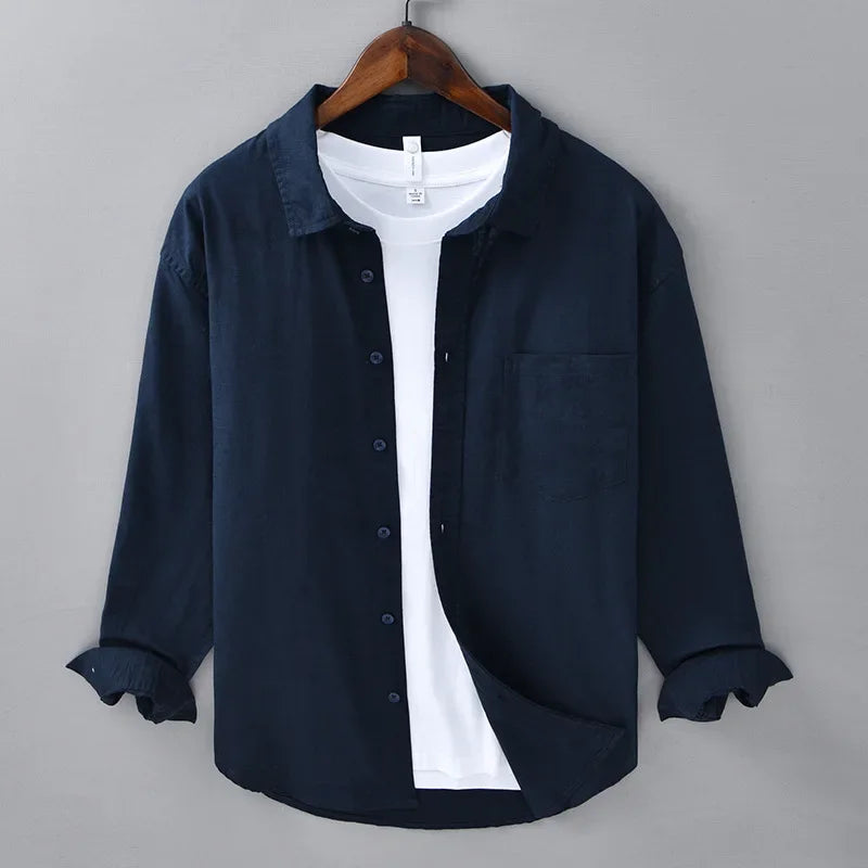 CORVINOR™ Cotton and Linen Shirt