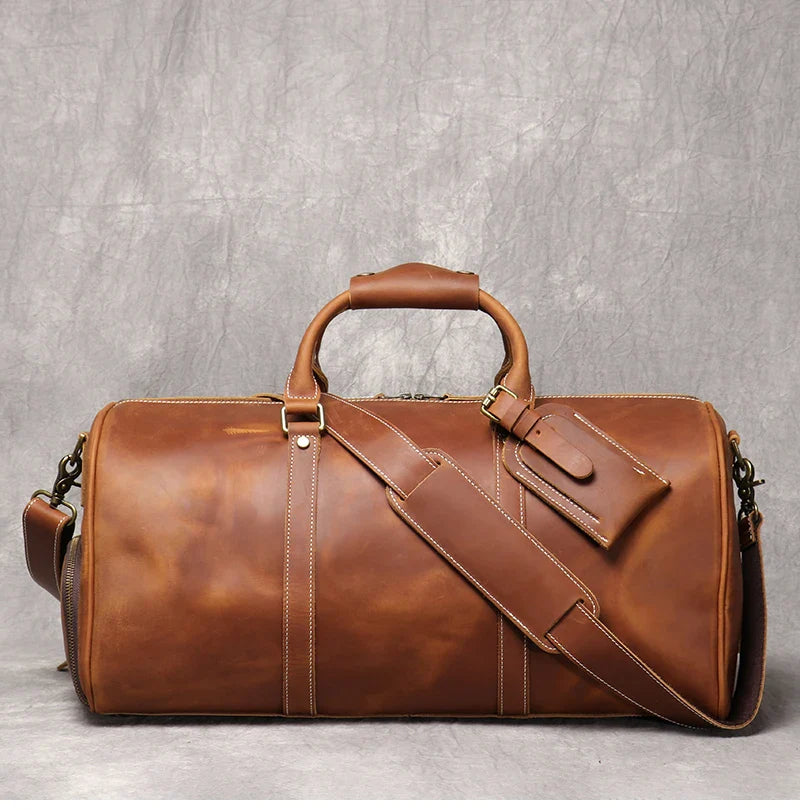 DRAVENCOR™ Genuine Leather Travel Bag
