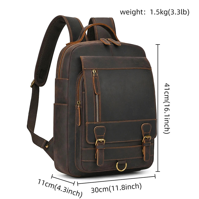 Seyric ™ Leather Laptop Backpack