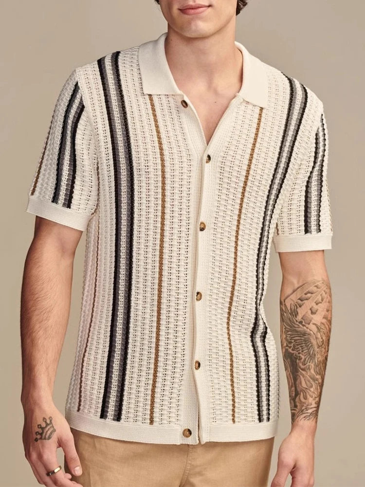 FERLONI™ Casual Striped Shirt