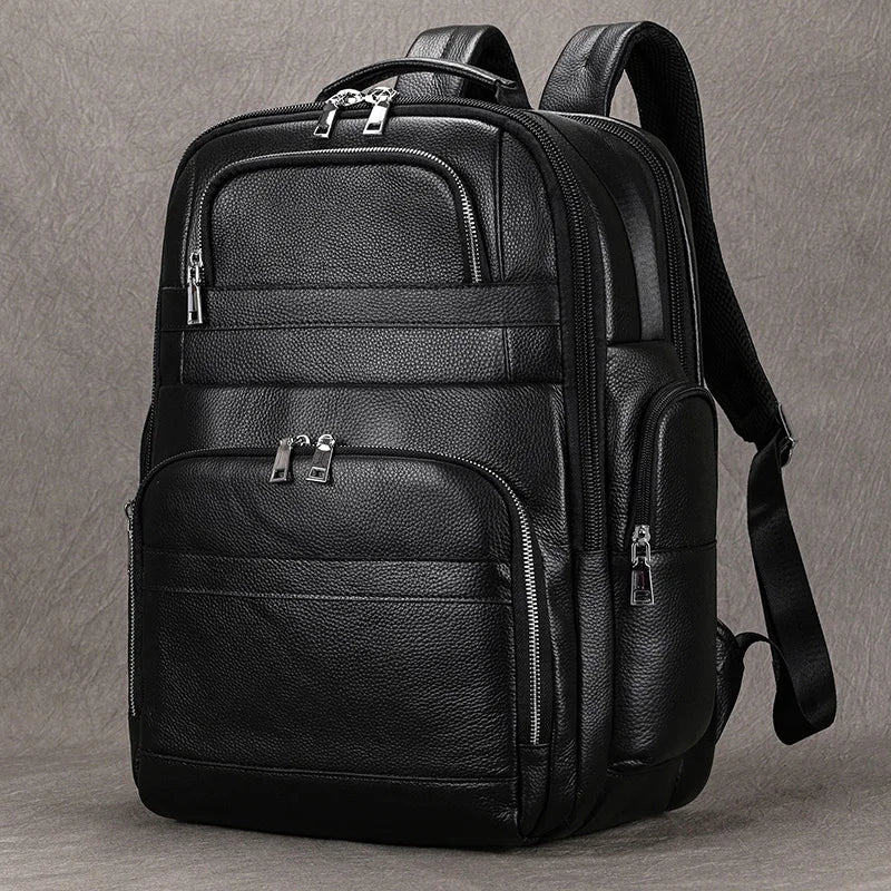CORVANOR™ Genuine Leather 17" Laptop Backpack