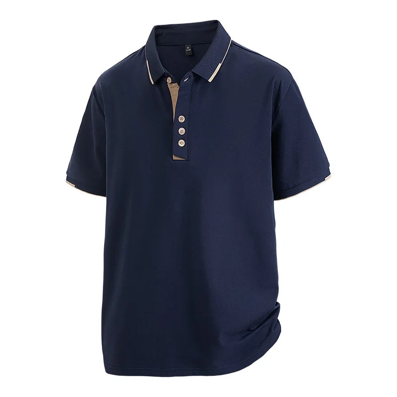 TALVARO™ Plus Size Short Sleeve Polo Shirt