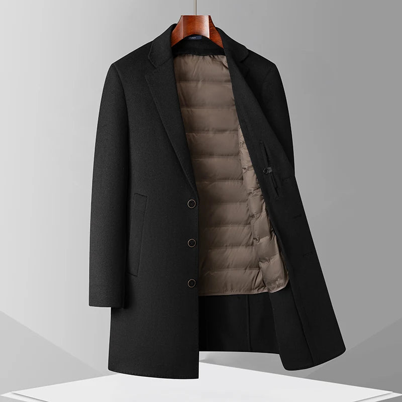 DRAEVYN™ Wool Long Coat