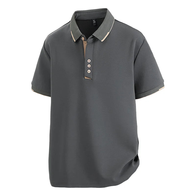 TALVARO™ Plus Size Short Sleeve Polo Shirt
