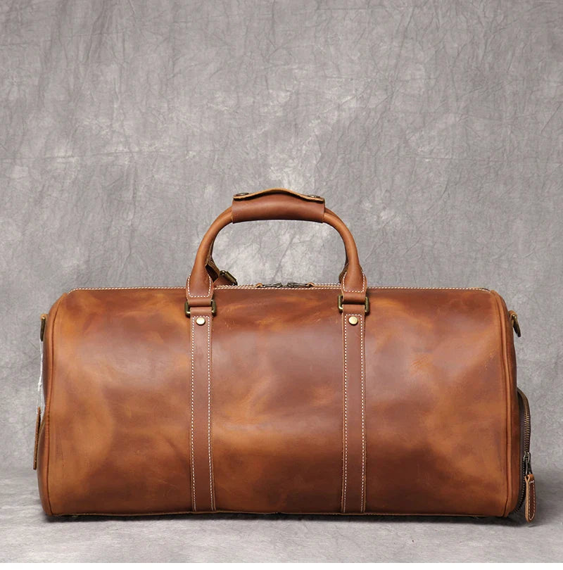 DRAVENCOR™ Genuine Leather Travel Bag