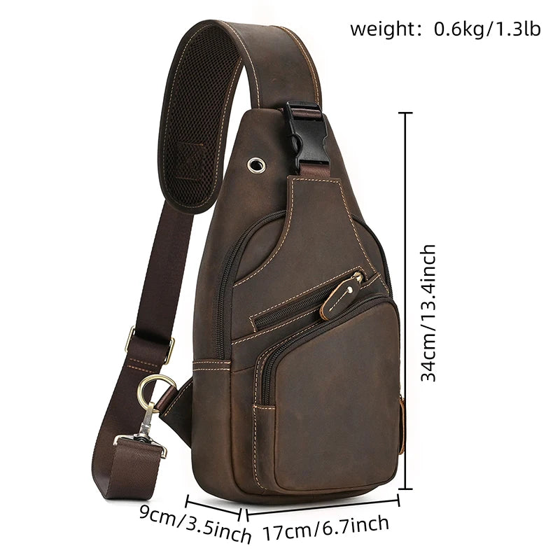 Thalon ™ Leather Crossbody Bag