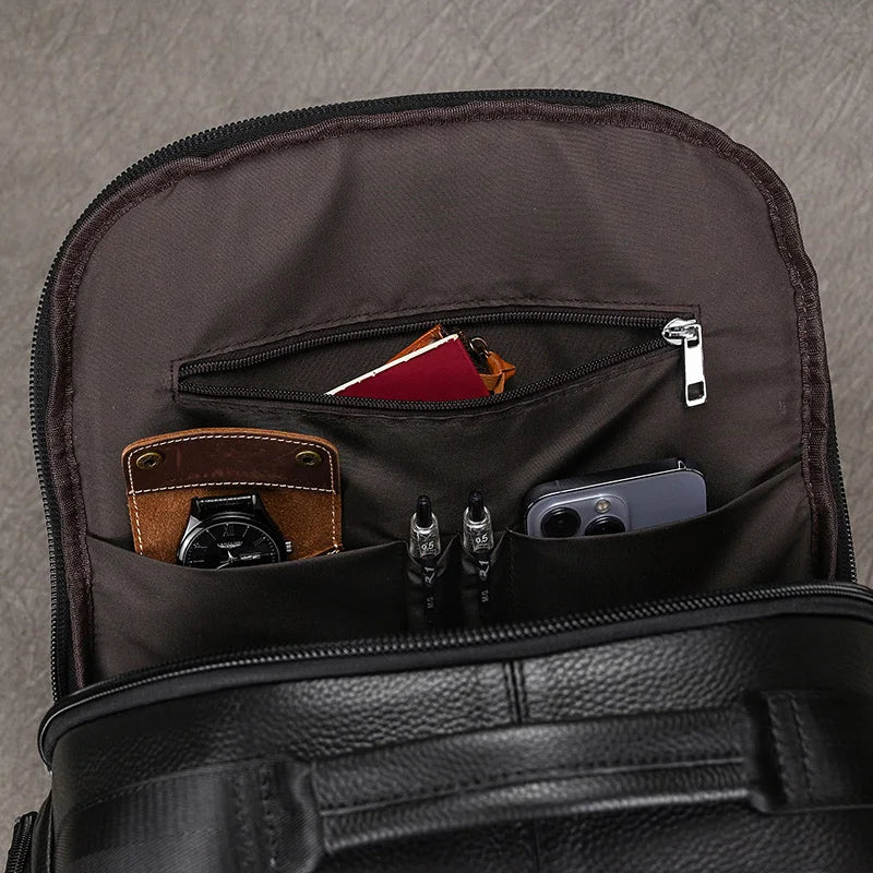 CORVANOR™ Genuine Leather 17" Laptop Backpack