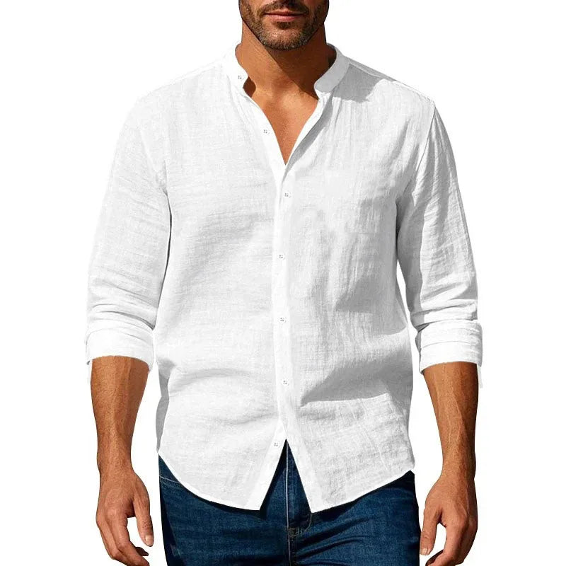 JAVERN™ Short Sleeve Linen Shirt