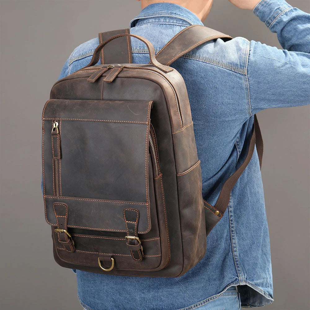 Seyric ™ Leather Laptop Backpack