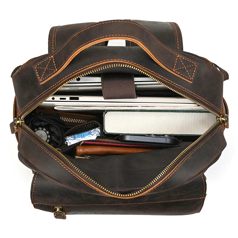 Seyric ™ Leather Laptop Backpack