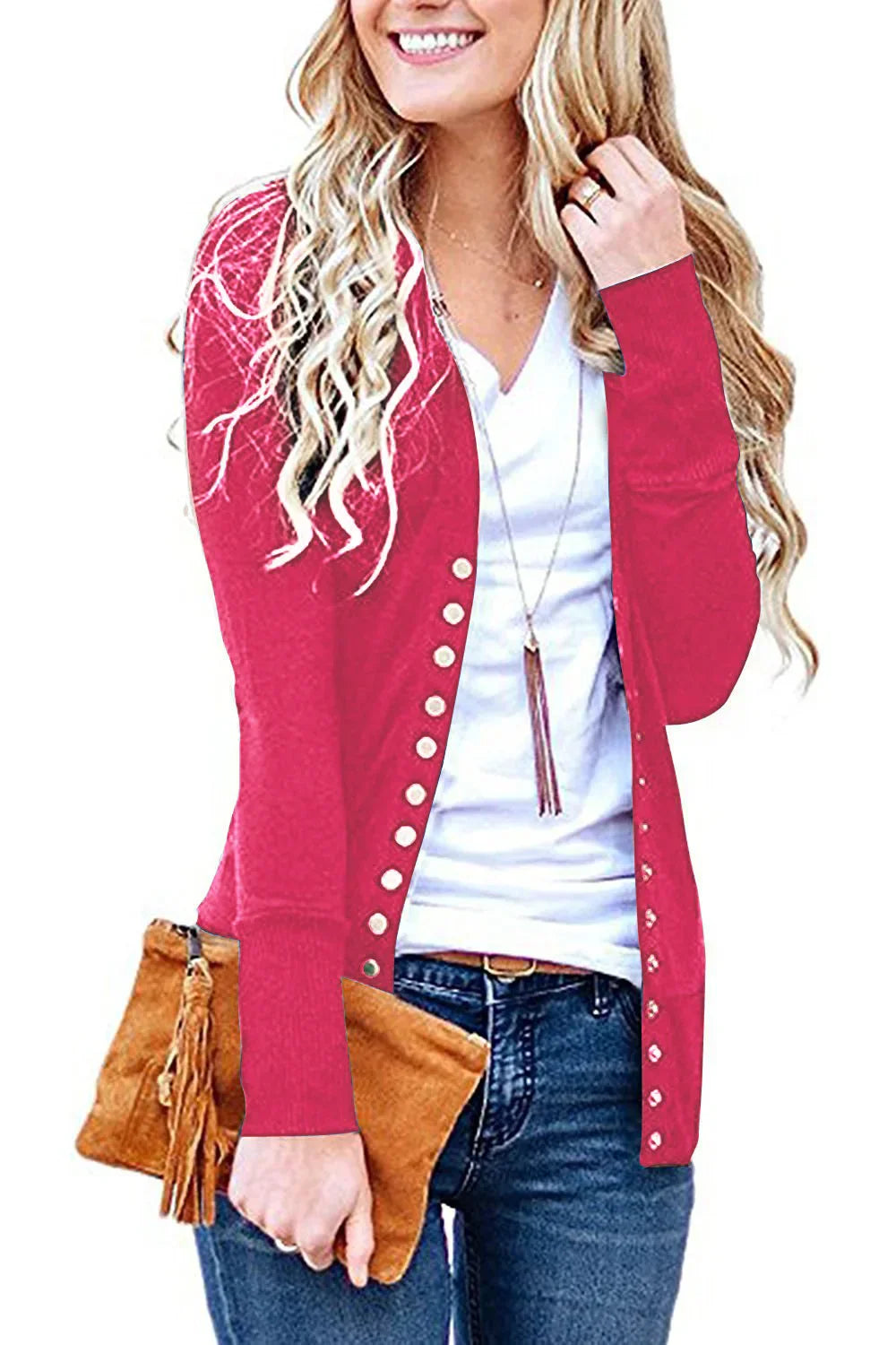 OREVINA™ V-Neck Cardigan